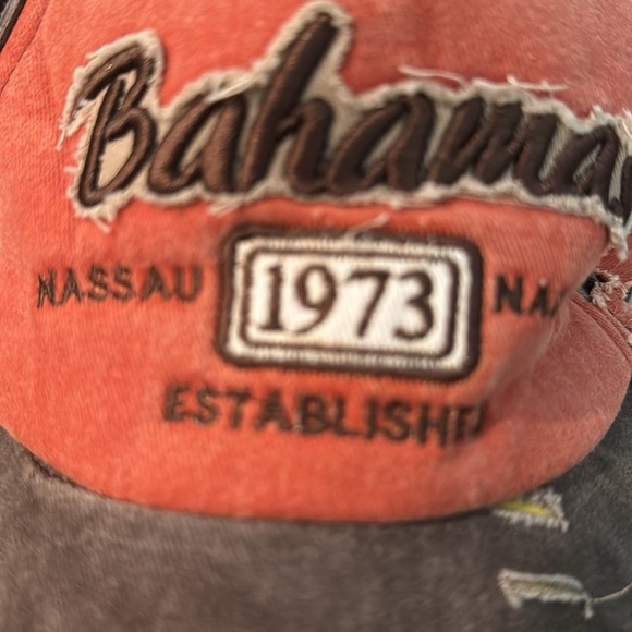 Vintage Orange & Brown Bahamas 1973 Cap - Picture 4 of 6